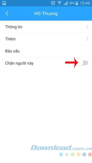 Android에서 Zalo 메시지를 차단하는 방법