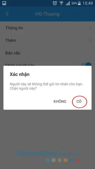 Android에서 Zalo 메시지를 차단하는 방법