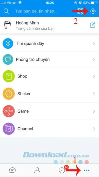 iPhone에서 Zalo 로그 아웃 방법