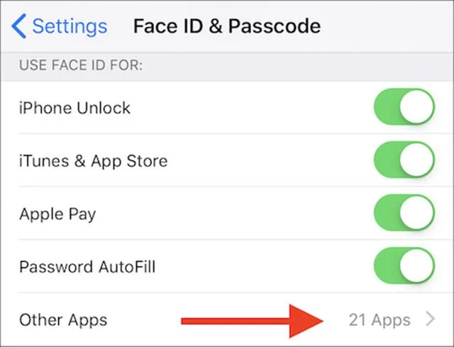 iPhone 응용 프로그램에서 Face ID를 제거하는 방법