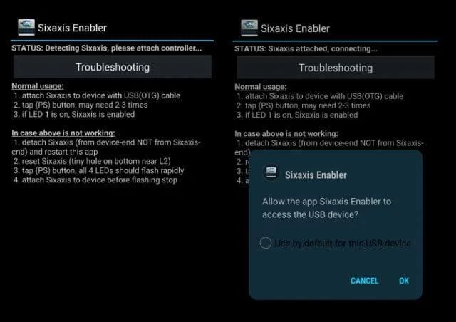 PS3 게임 컨트롤러를 Android와 연결하기위한 지침