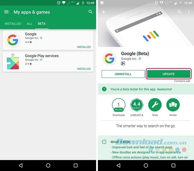 Android 기기에서 Google Assistant를 활성화하기위한 지침