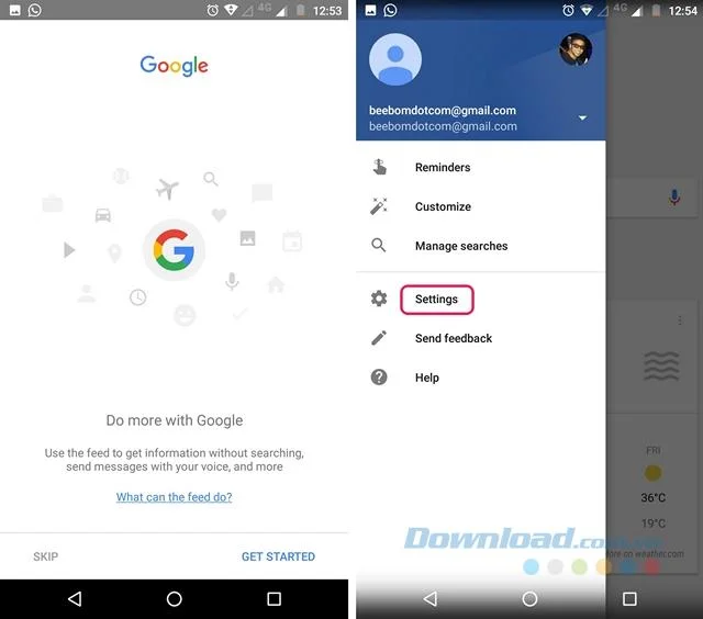 Android 기기에서 Google Assistant를 활성화하기위한 지침