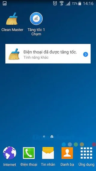 Clean Master 덕분에 휴대 전화 냉각 지침