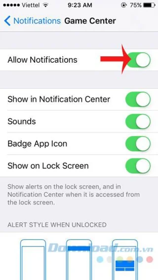 iPhone의 Game Center에서 알림을 끄는 방법
