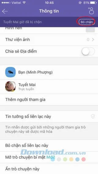 Viber에서 스팸 메시지를 차단하는 방법