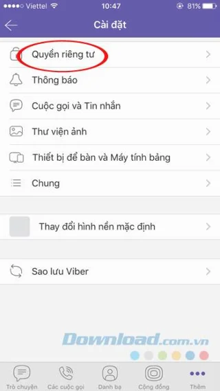 Viber에서 스팸 메시지를 차단하는 방법