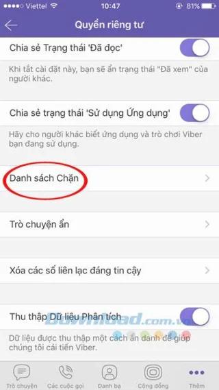 Viber에서 스팸 메시지를 차단하는 방법