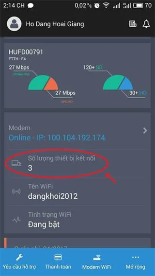 Hi FPT 응용 프로그램으로 FPT Wifi 암호를 변경하는 방법