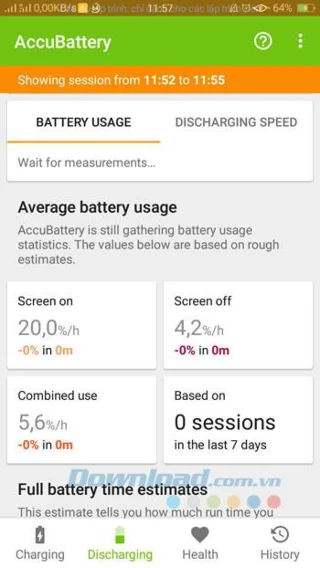 Cara menggunakan Accubattery untuk melacak penggunaan baterai di Android