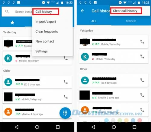 Android 기기에서 모든 사용 내역을 삭제하는 방법