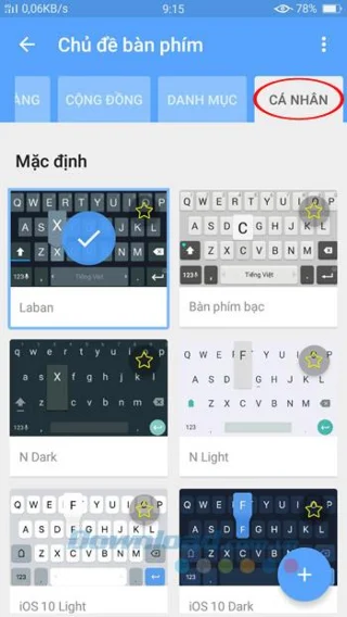 Instructions to change the Laban Key interface