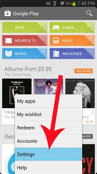 設置Google Play商店的密碼