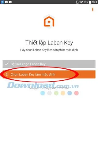 전화에서 LaBan Key 사용 지침