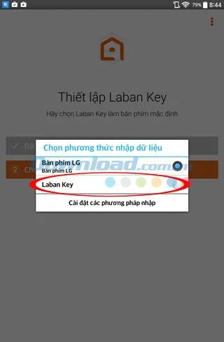 전화에서 LaBan Key 사용 지침