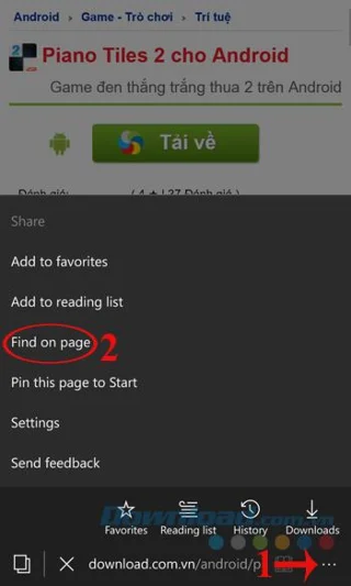 Windows 10 Mobile에서 Microsoft Edge를 사용한 트릭