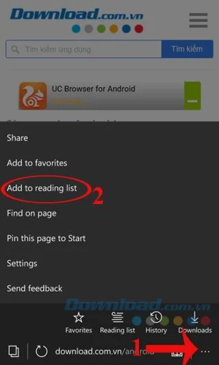 Windows 10 Mobile에서 Microsoft Edge를 사용한 트릭
