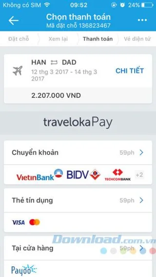 Cara menempah tiket penerbangan di Traveloka