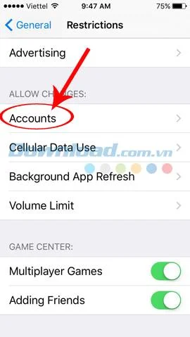 iOS에서 iCloud 계정 변경 기능을 잠그는 방법