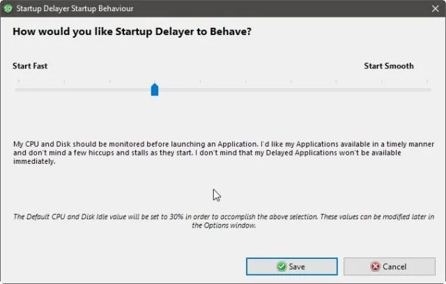 Start Windows as fast as the wind with Startup Delayer