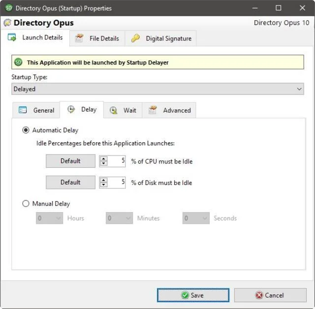 Start Windows as fast as the wind with Startup Delayer