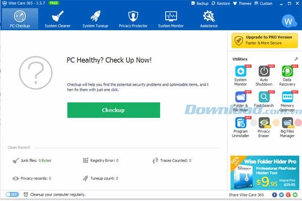 Tricks to speed up computer with Wise Care 365 Tricks to speed up computer with Wise Care 365