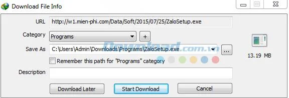 IDM captures downloads from browsers