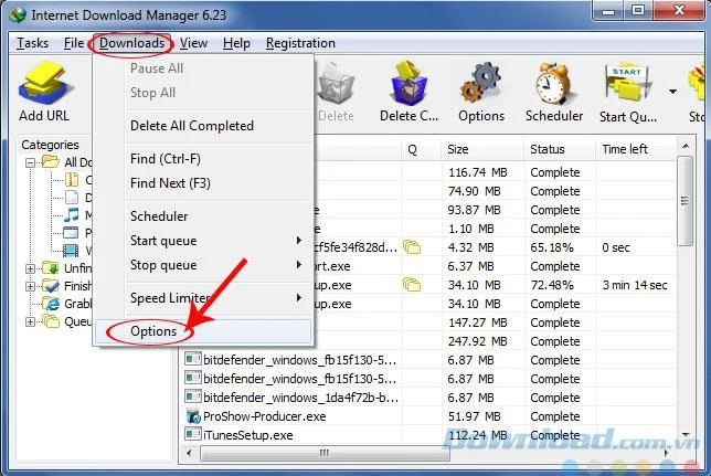 Configuraciones de IDM
