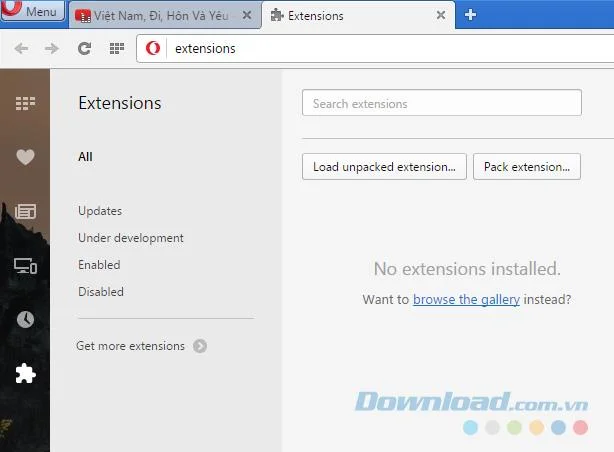 نحوه بارگیری داده ها در Opera با استفاده از مدیر بارگیری اینترنت (IDM)