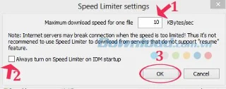 How to limit download speed for Internet Download Manager