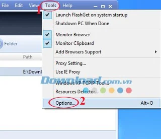 دستورالعمل استفاده از FlashGet برای بارگیری فیلم های Flash