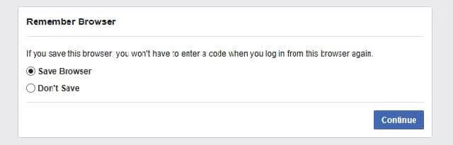 How to log into Facebook when losing access to Code Generator