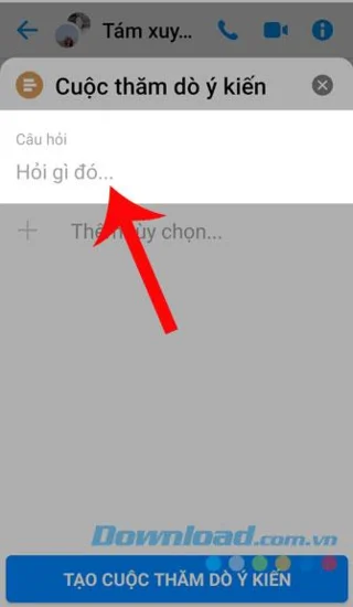 دستورالعمل ایجاد نظرسنجی در Facebook Messenger