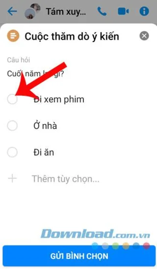 دستورالعمل ایجاد نظرسنجی در Facebook Messenger