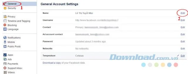 2 راه برای تغییر نام فیس بوک کمتر از 60 روز یا بیشتر از 5 بار