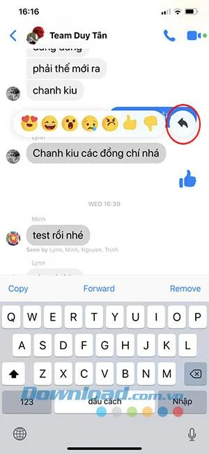 چگونه می توان به پیام های خاص در Facebook Messenger پاسخ داد