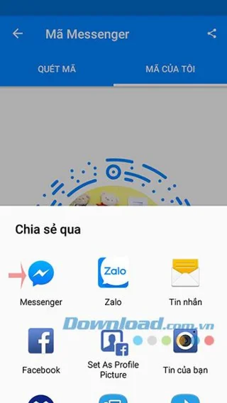 نحوه اتصال فیس بوک مسنجر با یک کد