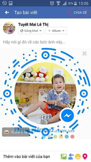 نحوه اتصال فیس بوک مسنجر با یک کد