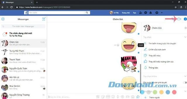 نحوه برقراری تماس ویدیویی گروهی در Facebook Messenger