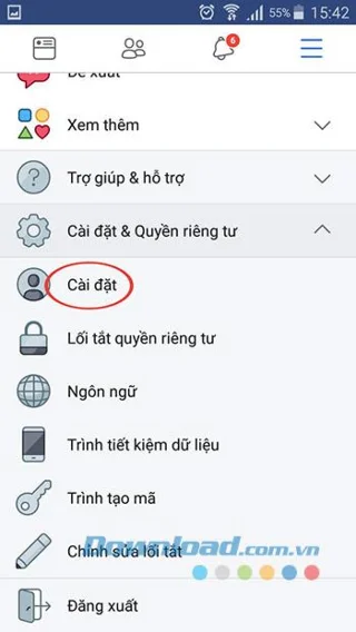نحوه تغییر رمز عبور فیس بوک بر روی تلفن