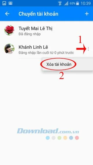 نحوه ورود ، تبدیل چندین حساب مسنجر بر روی تلفن همراه