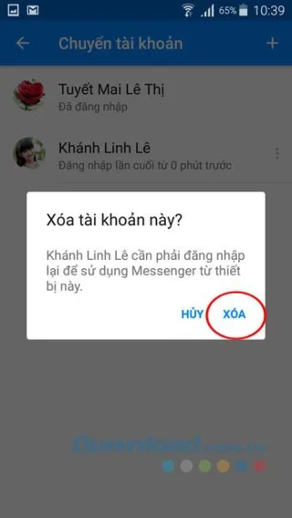 نحوه ورود ، تبدیل چندین حساب مسنجر بر روی تلفن همراه