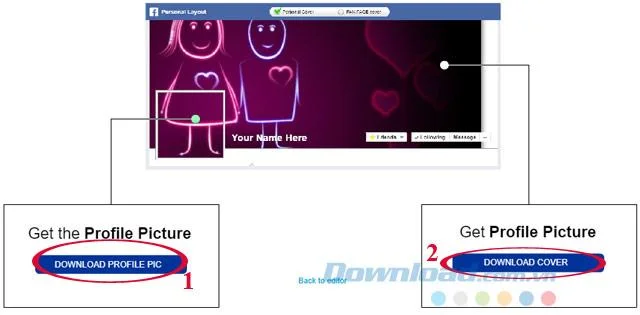 How to create cover photos and Facebook avatars is identical