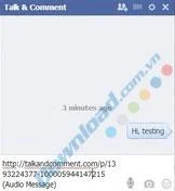 How to comment by sound on Facebook