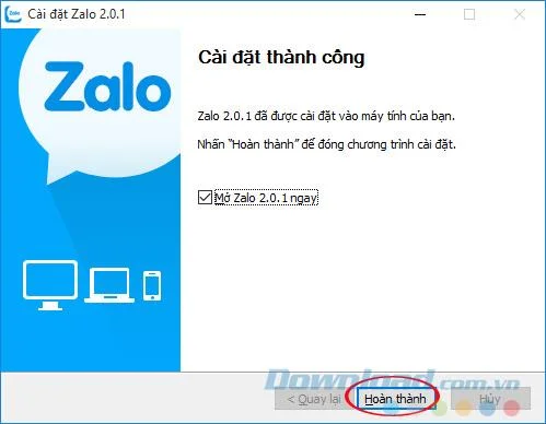 دستورالعمل نصب و استفاده Zalo در رایانه خود