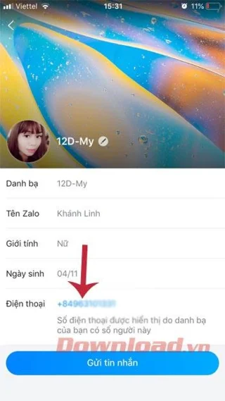 چگونه شماره تلفن دوستان خود را در Zalo مشاهده کنید