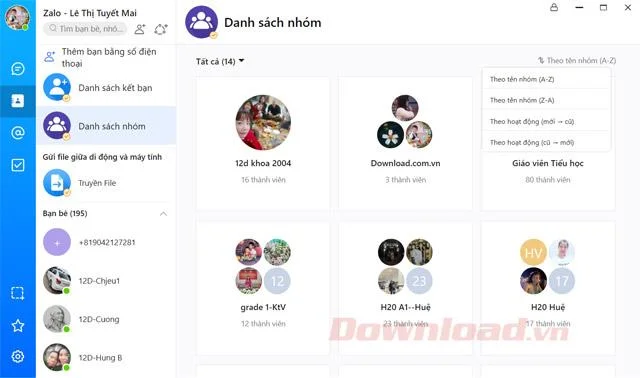 कंप्यूटर पर Zalo chat group कैसे बनायें