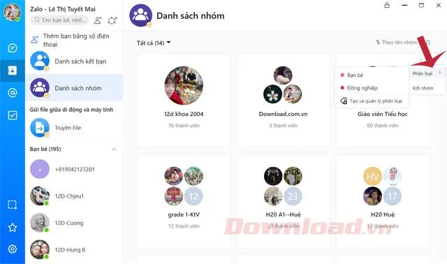 कंप्यूटर पर Zalo chat group कैसे बनायें