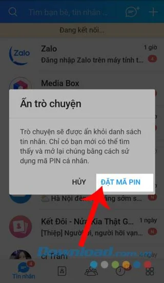 نحوه مخفی کردن مکالمات Zalo در رایانه و تلفن