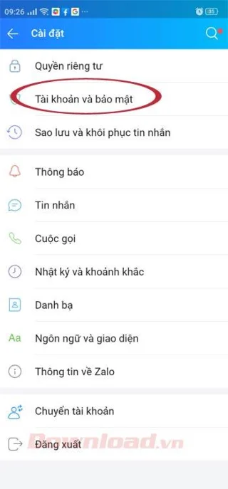 نحوه تغییر شماره تلفن Zalo